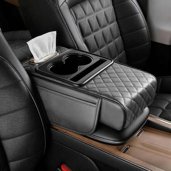 ComfortCar Leather Console Armrest Cover