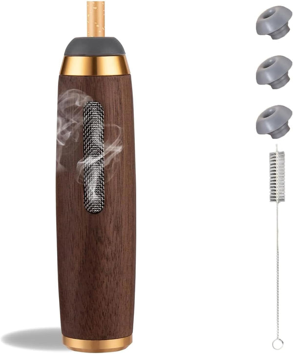 Mini Walnut Handheld Car Ashtray